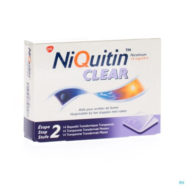 Niquitin Clear 14 Patch 14 Mg