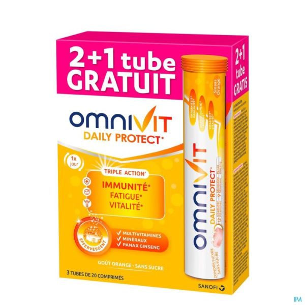 Omnivit Daily Protect Tripack        Comprimés Effervescents 3X20