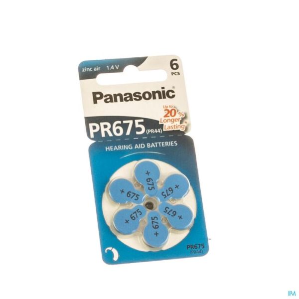 Panasonic Pr675h Bleu 1x6 Batteries