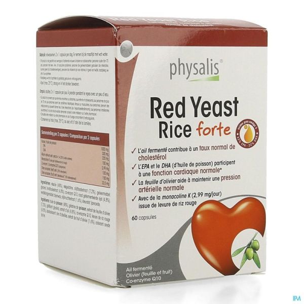 Physalis Red Yeast Rice Forte Gélules 60