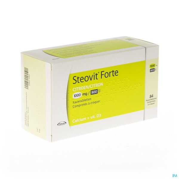 Steovit Forte Citron 84 Comprimés A Croq 1000