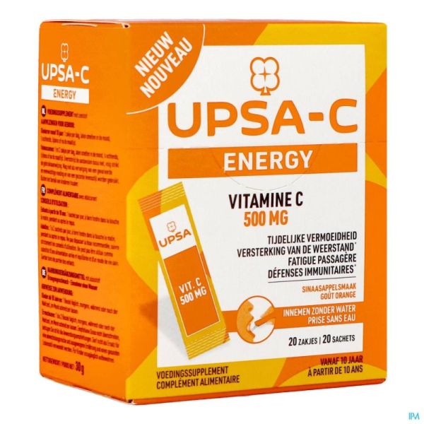 Upsa C Energy 500mg 20 Sachets