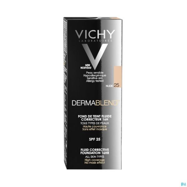 Vichy Fond de Teint Dermablend Fluide 25 Nude 30ml