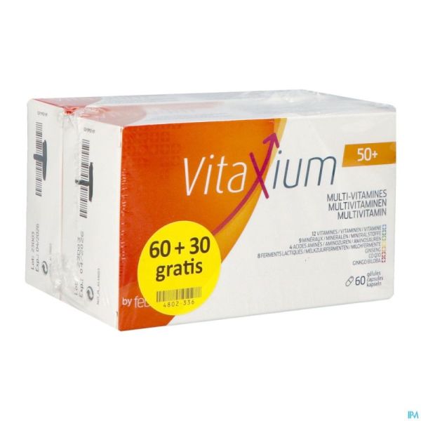 Vitaxium 50+ Multi Vitamines Gélules 60+30 Promopack