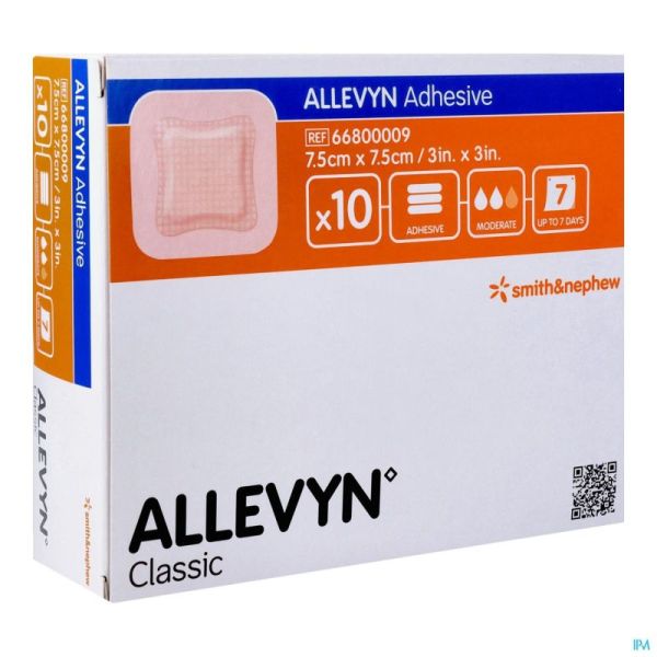 Allevyn Pans Adh Hydrocel. 7,5x 7,5cm 10 66800009