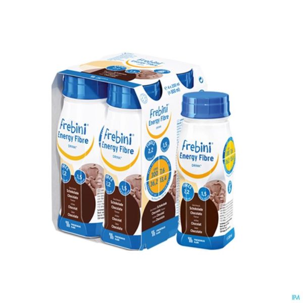 Frebini Energy Fibre Drink Choco Enfants 4x2