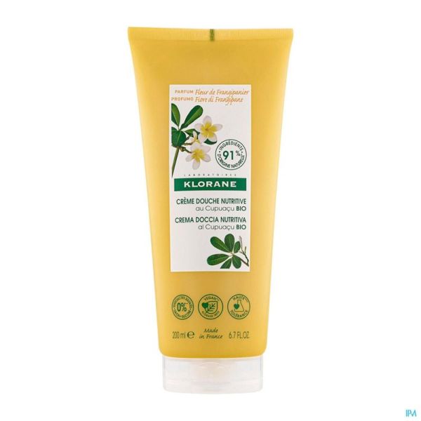 Klorane Corps Crème Douche Frangipanier 200ml 