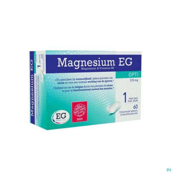 Magnesium Opti Eg 60 Comprimés 225 Mg