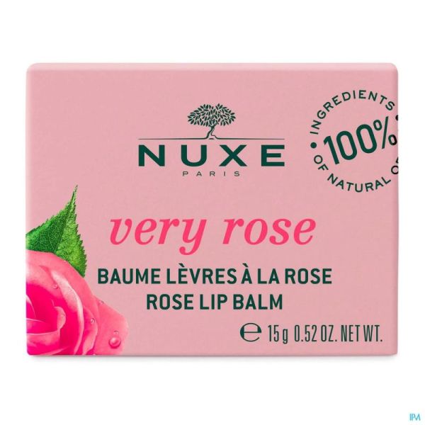 Nuxe Very Rose Baume Lèvres Rose 15g Prix Permanent