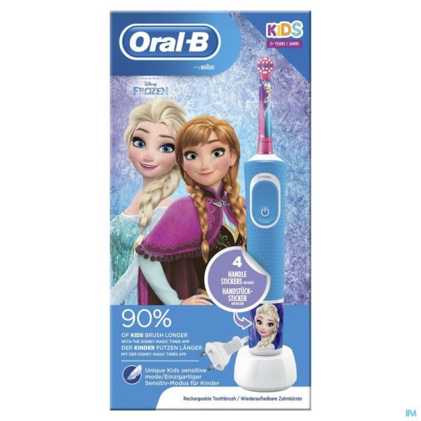 Oral B D100 Kids Brosse à Dents Electrique Reine des Neiges Frozen 2