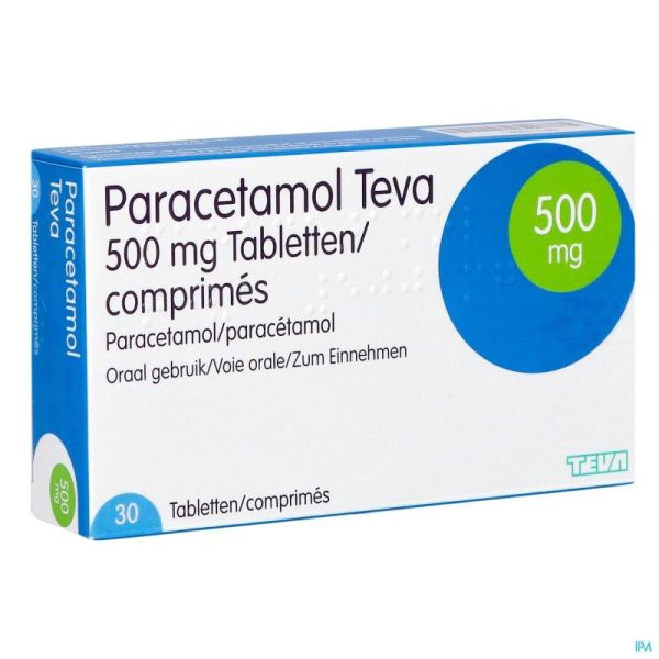 Paracetamol Teva 500mg 30 Comprimés X 500mg