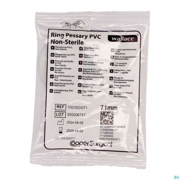 Portex Pessarium Vinyl 71mm 1