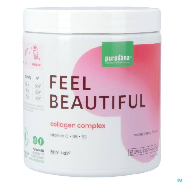 Purasana Beauty Collagen Watermelon Pot Poudre 250g