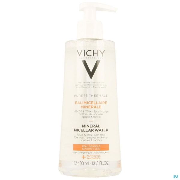 Vichy Pureté Thermale Eau Micellaire Peau Sensible 400ml