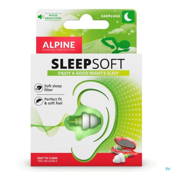 Alpine Sleep Soft Bouchon Oreille 1 Pair