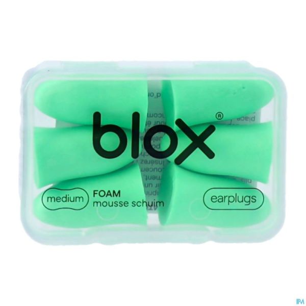 Blox Mousse Medium Vert Bouch. Oreille 3 Paires