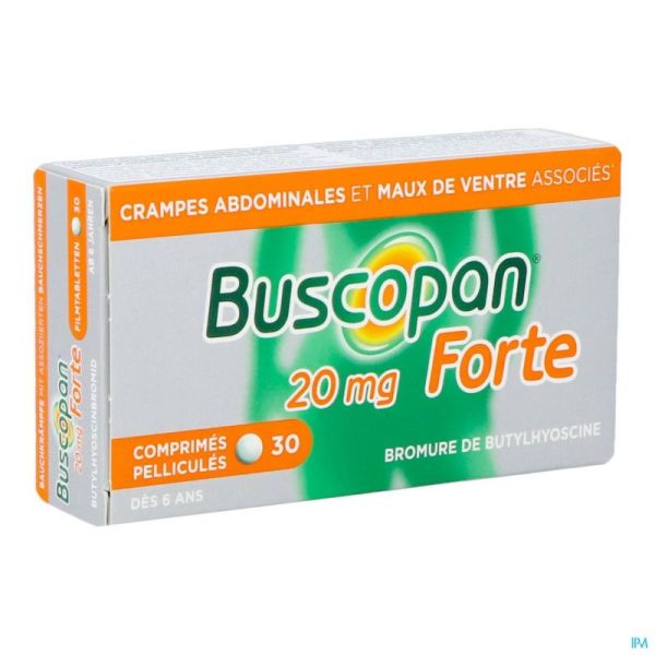 Buscopan Forte 20mg Comprimés Pelliculés 30