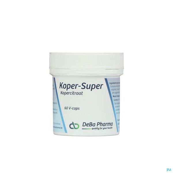 Cuivre Super Deba 60 Gélules 5 Mg