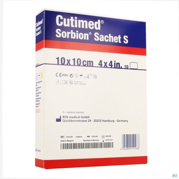 Cutimed Sorbion Sachets S 10x10cm 10