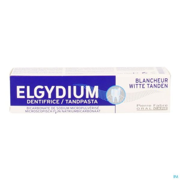 Elgydium Dentifrice Blancheur 75 Ml 