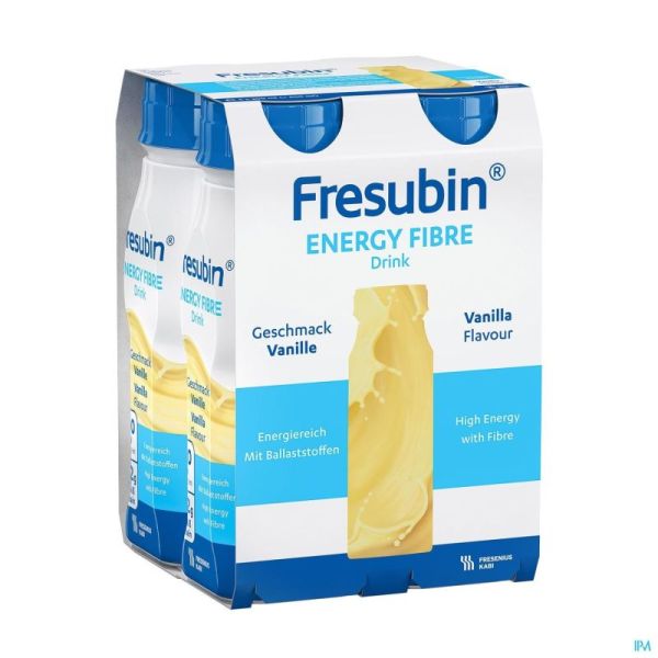 Fresubin Energy Fibre Drink Vanille 4x200 Ml