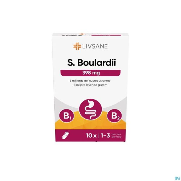 Livsane S. Boulardii 398mg Gélules 10