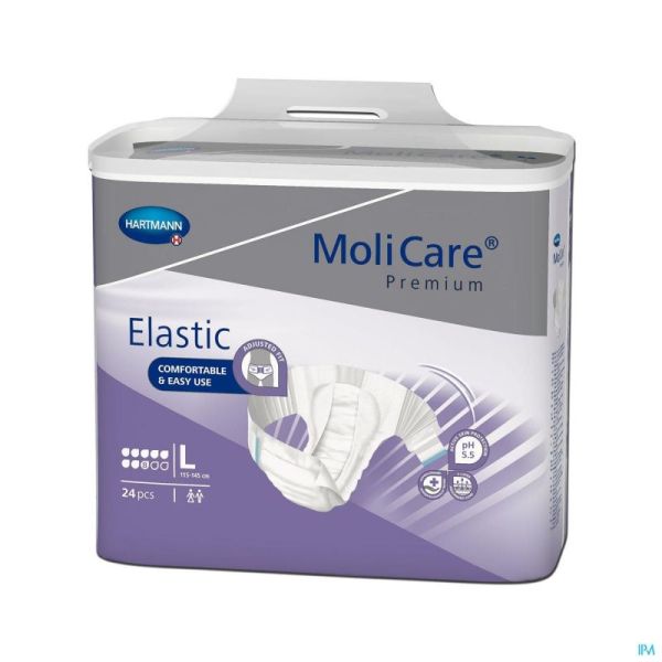 Molicare Premium Elastic 8 Gouttes Large 24 Langes