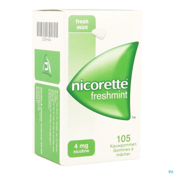 Nicorette Chewing-gum Freshmint 105 Comprimés