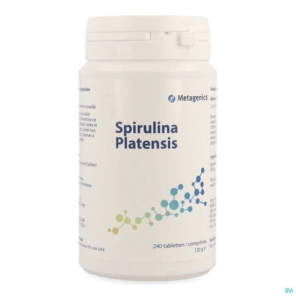 Spirulina Platensis Comprimés 240x500mg Metagenics