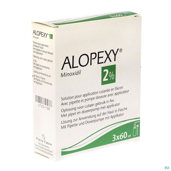 Alopexy 2 % 3X60 ML