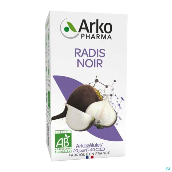 Arkogelules Radis Noir Bio Gélules 40