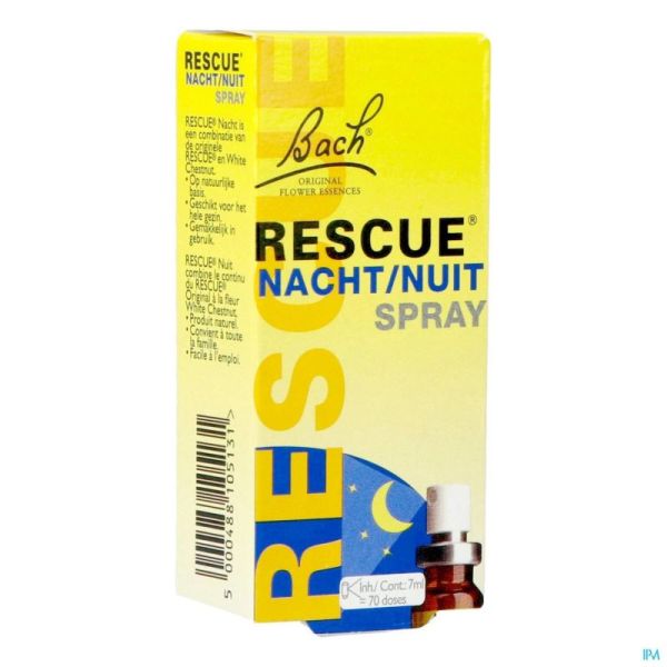 Bach Fleurs Rescue Spray Nuit 3395 7 Ml