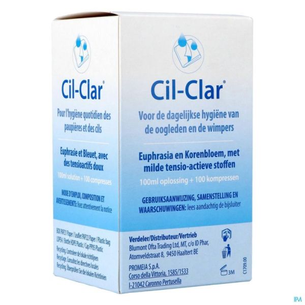 Cil-clar Hygiene Paupiere 100ml+cp 100 