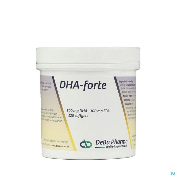 Dha-forte Deba 120 Gélules 500 Mg