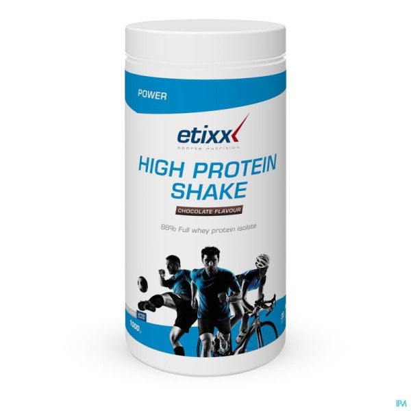 Etixx High Protein Shake Chocolate Poudre 1000g