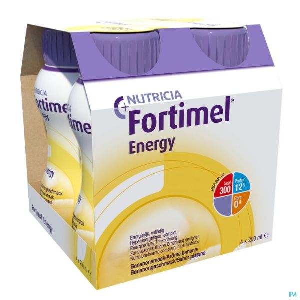 Fortimel Energy Banane 200 Ml 4 Pièces