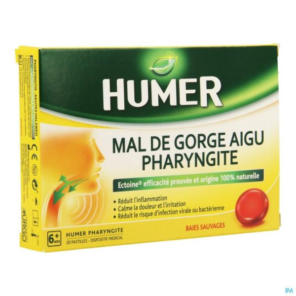 Humer Pharyngite 20 Pastilles