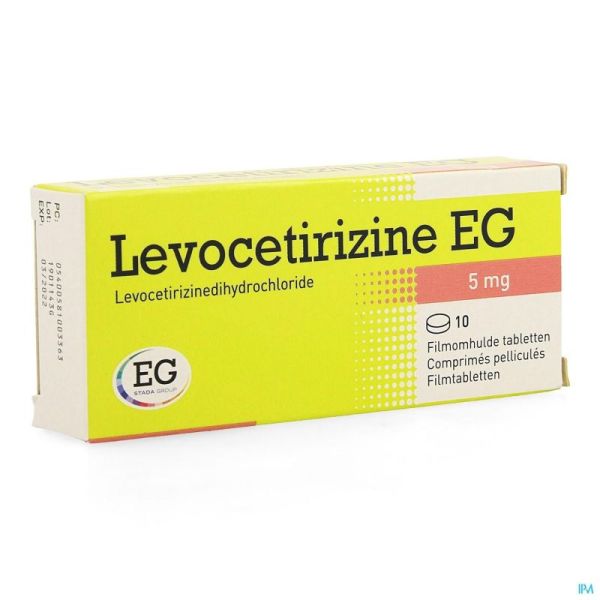 Levocetirizine E.g. 10 Comprimés 5 Mg