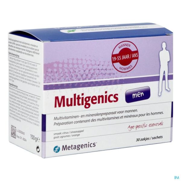 Multigenics Men Metagenics 30 Sachets