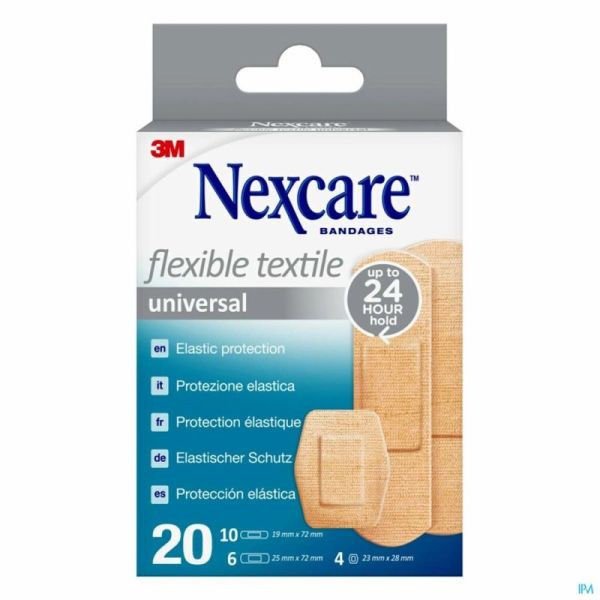 Nexcare 3m Flexible Textile Universal Strips 20