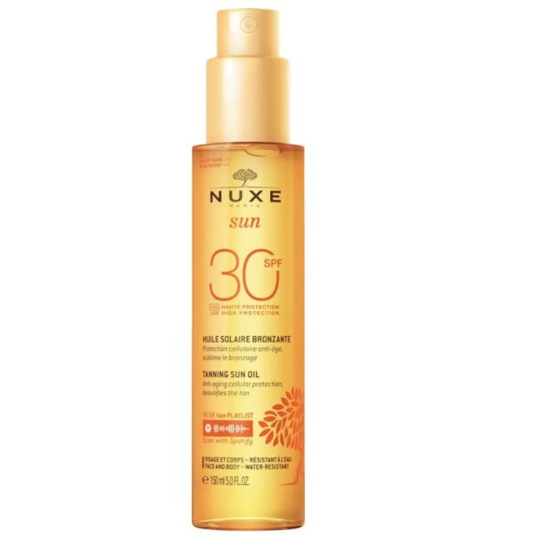 Nuxe Sun Duo Huile Bronzante ip30 150ml + Lait Après Soleil 100ml Gratuit Prix Permanent