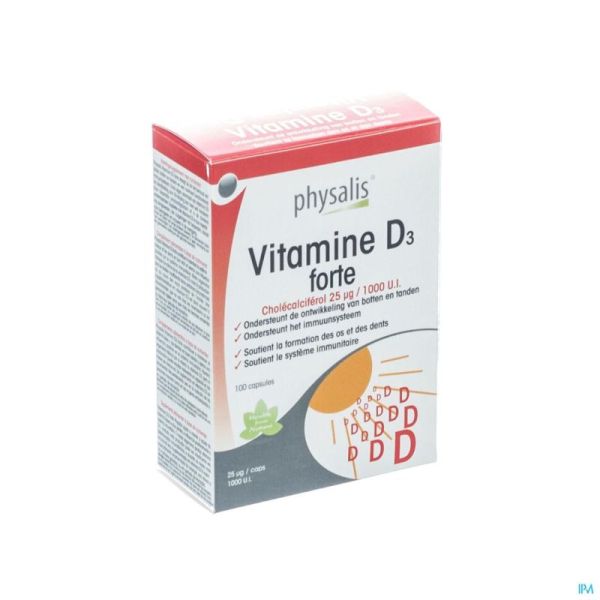 Physalis Vitamine D3 Gélules 100