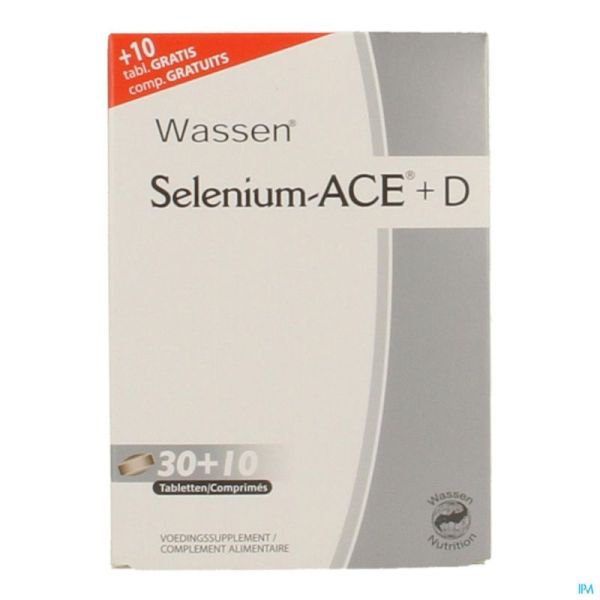 Selenium Ace 30 Comprimés + 10 Gratuit
