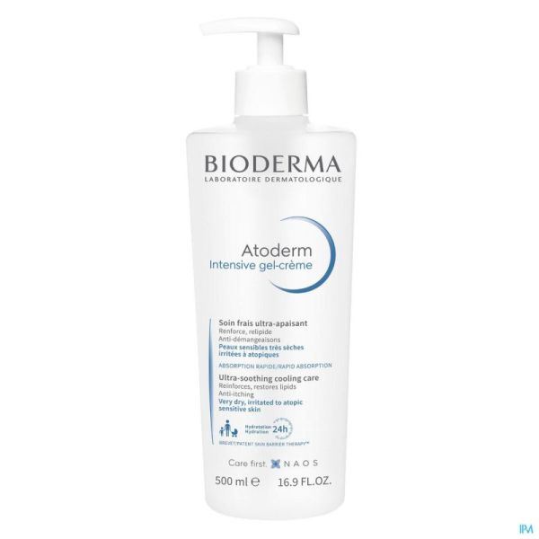 Bioderma Atoderm Intensive Gel Crème Flacon .pompe 500ml