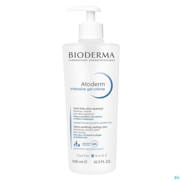 Bioderma Atoderm Intensive Gel Crème Flacon .pompe 500ml