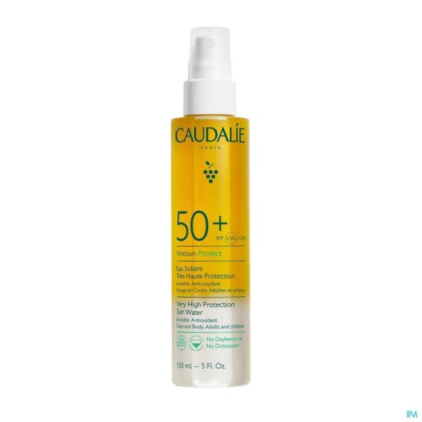 Caudalie Vinosun Eau Solaire Très Haute Protection ip50+ 150ml Prix Permanent