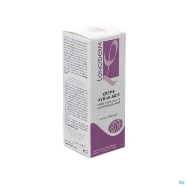 Longiderm Crème Hydra Soie Flacon 30ml