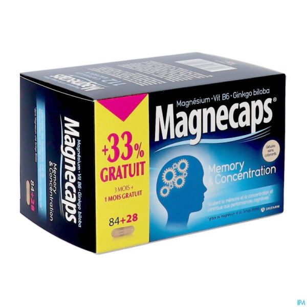 Magnecaps Memory & Concentration Caps 84+28 Grat.