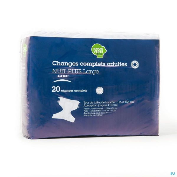 Marque V Change Adulte Nuit Sup+ Large T3 14 S14mv