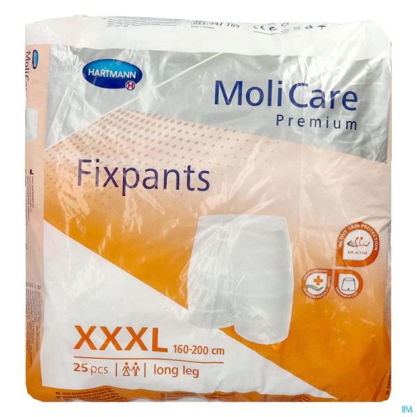 Molicare Premium Fixpant Longl Xxxl 25 P/s
